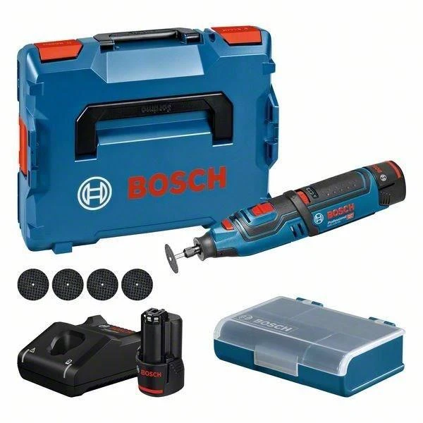 Bosch Akumuliatorinis rotacinis įrankis GRO 12V-35, 2x2.0Ah