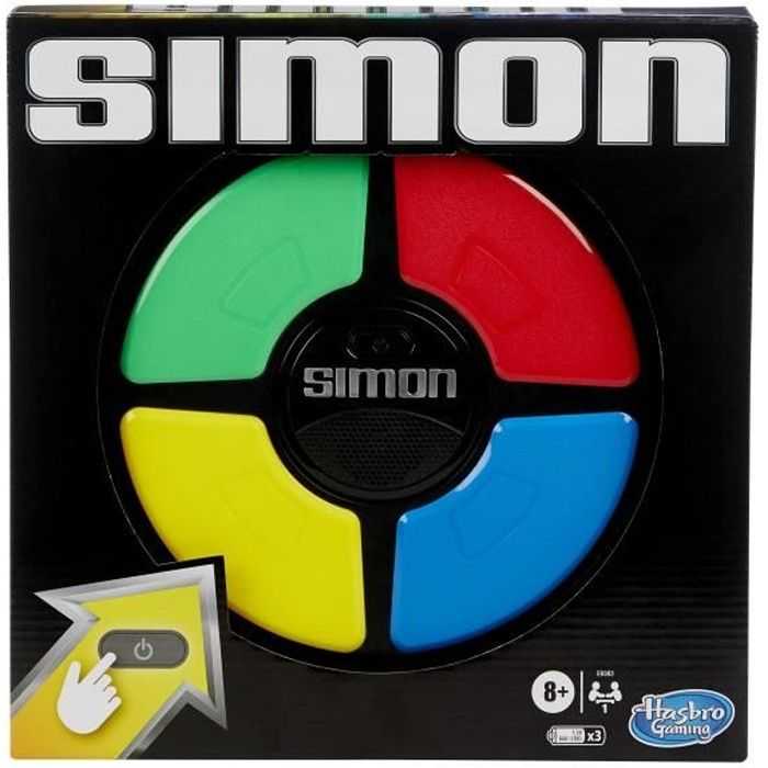 Hasbro Simon Classique – Elektroninis atminties stalo žaidimas – prancūziška versija