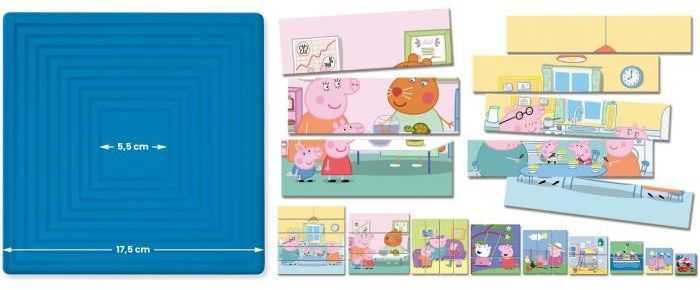 Lisciani LISCIANI Dėlionė PROGRESYWNE 8 PEPPA PIG
