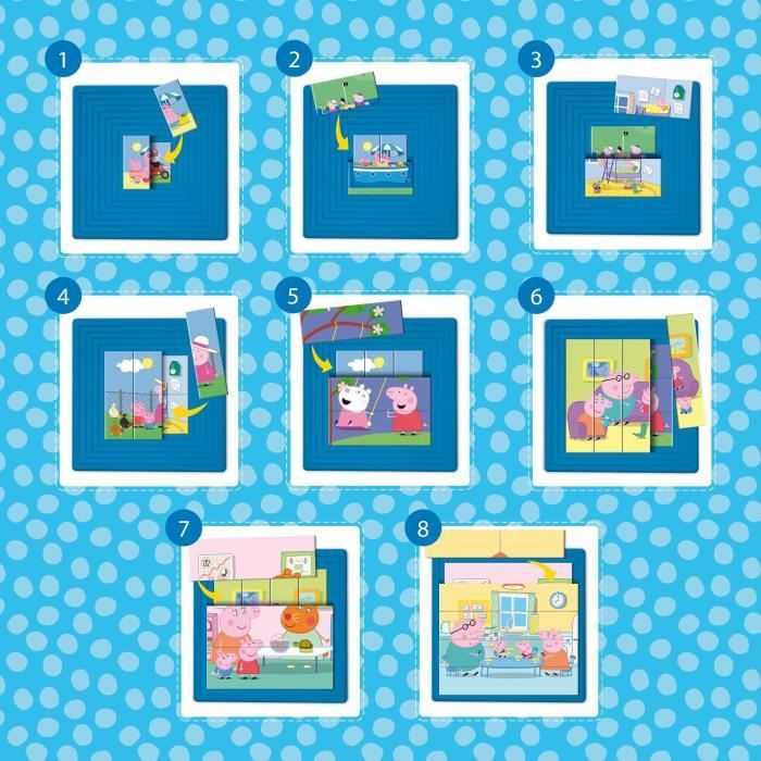 Lisciani LISCIANI Dėlionė PROGRESYWNE 8 PEPPA PIG