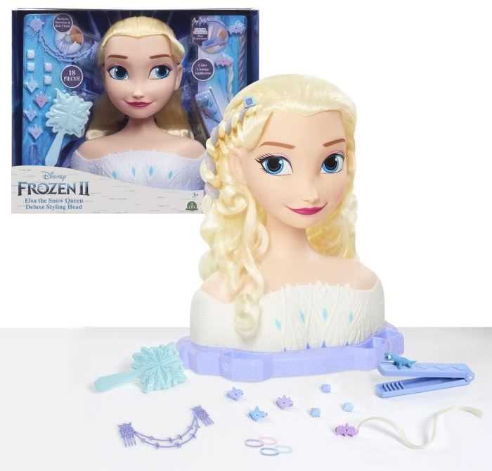 justplay Lėlės galva šukuosenoms Princesses Disney Frozen 2 Elsa