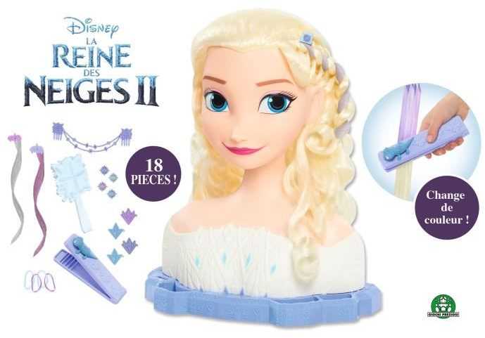 justplay Lėlės galva šukuosenoms Princesses Disney Frozen 2 Elsa