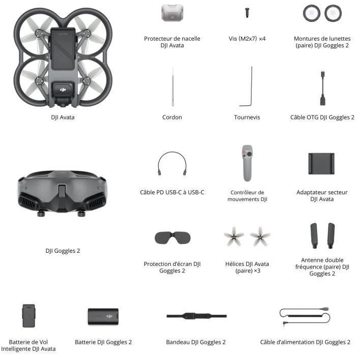 Dronas DJI Avata Pro-View Combo