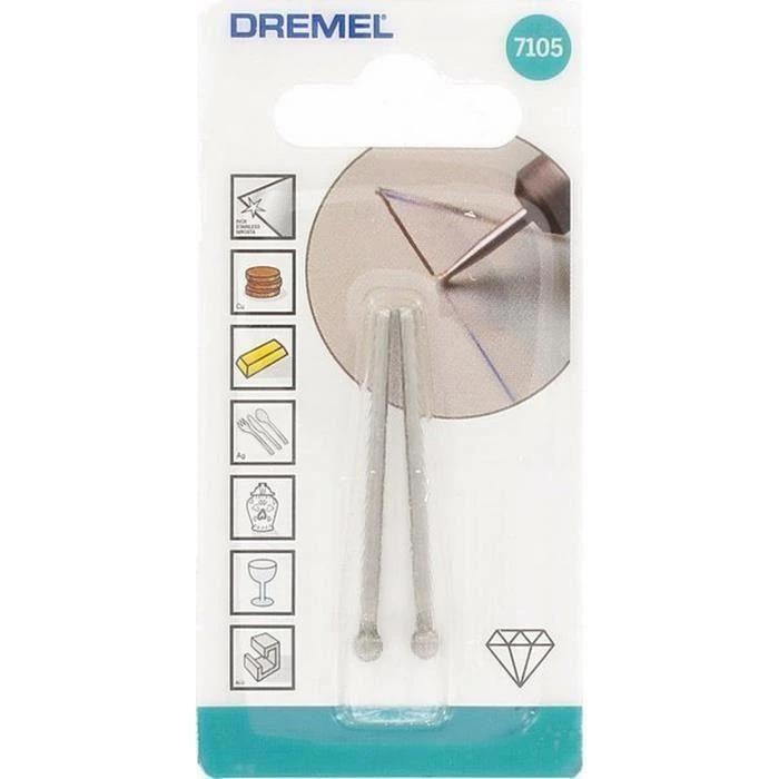 DREMEL Deimantinis taškinis antgalis D=4,4, 2 vnt.