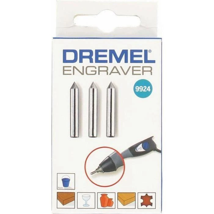 Dremel Karbidiniai graviravimo antgaliai, 5 vnt.