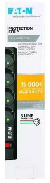 Eaton PS4F viršįtampių ribotuvas 4 AC išvestis(ys / čių) 220 - 250 V Juoda, Balta 1 m
