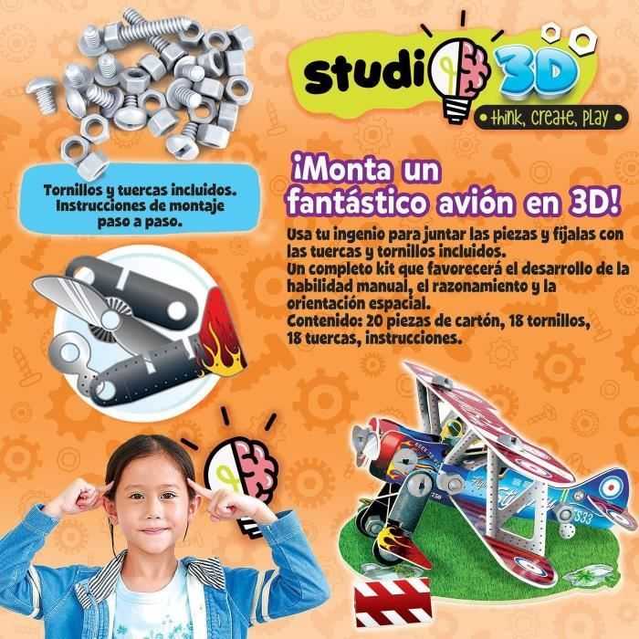 Educa Dėlionė 3D Lėktuvas 19185