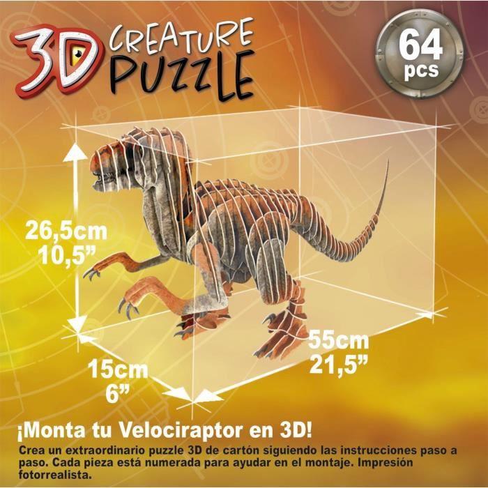 Educa 3D dėlionė (puzzle) VELOCIRAPTOR 6-99metų