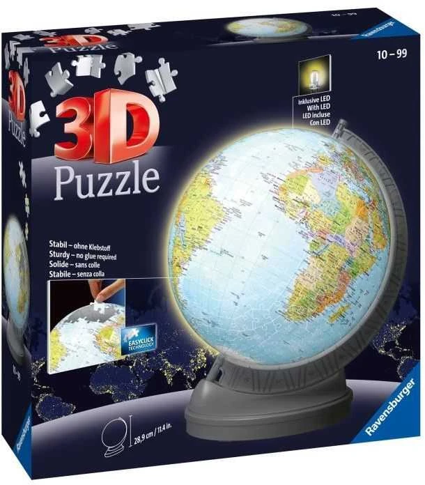 Ravensburger 3D Dėlionė 548 vnt. - Šviečiantis gaublys
