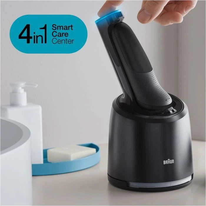 Barzdaskutė Braun Series 7 71-N7200cc Drėgno ir sauso skutimo skustuvas Juodas