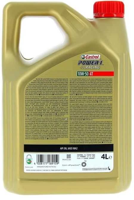 Alyva motociklams Castrol Power 1 Racing 10W50, 4L
