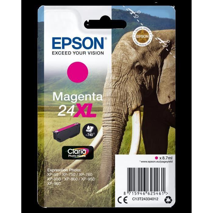 Epson No.24 XL (C13T24334012), purpurinė kasetė