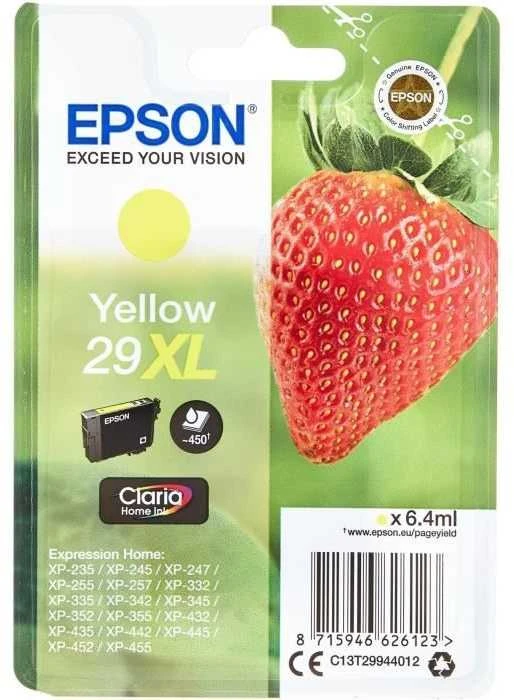 Epson No.29XL (C13T29944012), geltona kasetė
