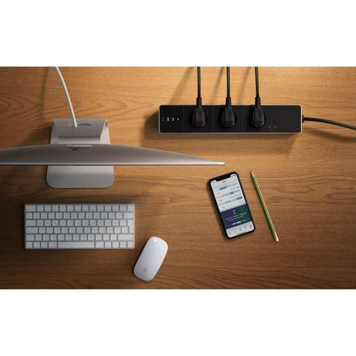 Eve Systems EVE Energy Strip – prijungtas trigubas Apple HomeKit lizdas