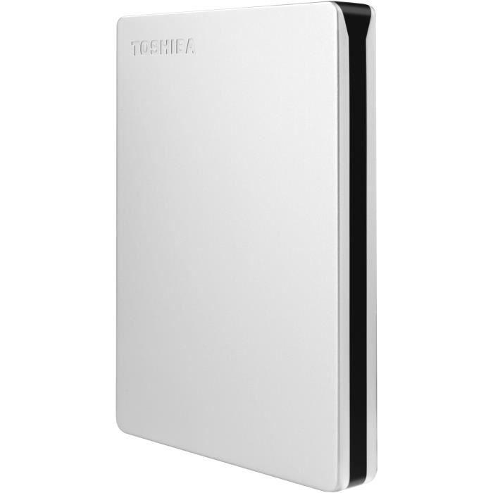 Kietasis diskas TOSHIBA Canvio Slim 1TB USB 3.2 Sidabrinis