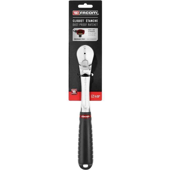 dulkėms atsparus reketas, 1/2", 262 mm, 72 dantys, FACOM [SL.161PB]