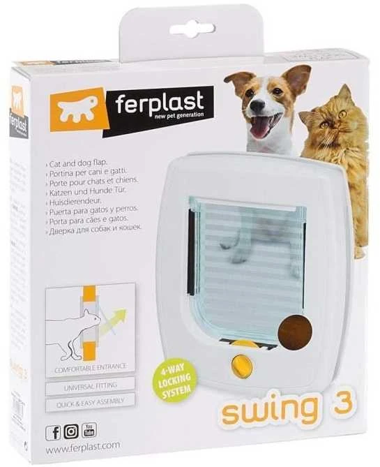 Gyvūnų Durys - Ferplast Swing 3, Juoda