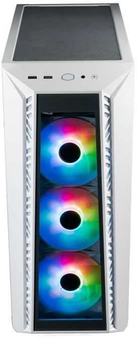 Cooler Master dėklas MasterBox 520 Baltas, ATX, be maitinimo, permatomas šonas, baltas