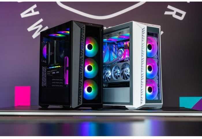 Cooler Master dėklas MasterBox 520 Baltas, ATX, be maitinimo, permatomas šonas, baltas