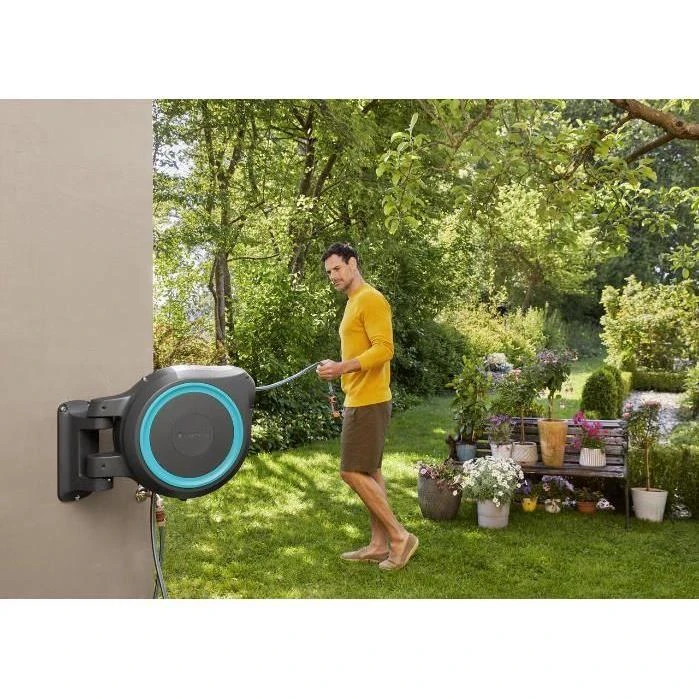 Gardena sieninė automatinė ritė žarnai "RollUp M/L" 25m, 13mm