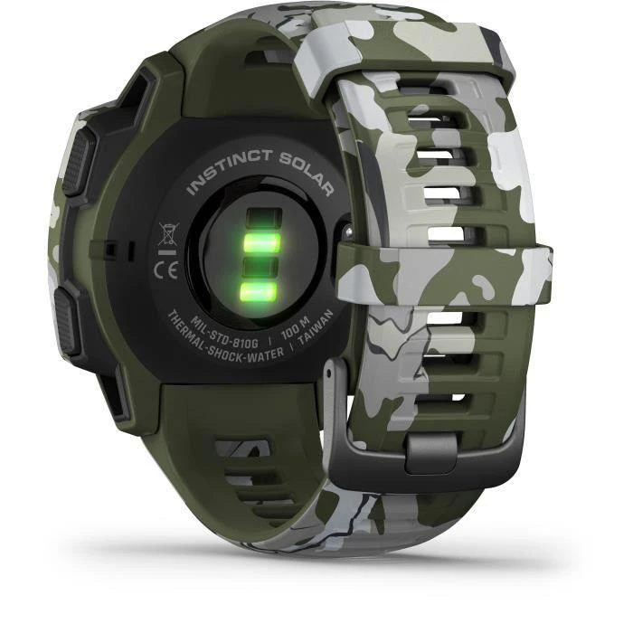Išmanusis laikrodis Garmin Instinct Solar, Camo Edition, GPS laikrodis, Lichen Camo, WW