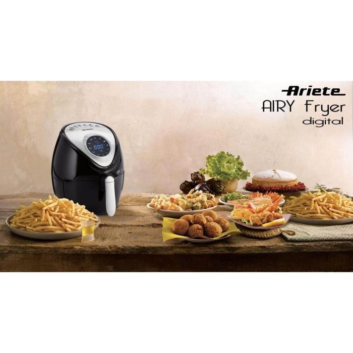 Gruzdintuvė Fryer fat-free Ariete Air Fryer 4616 (No data, 1300W, juodos spalvos)