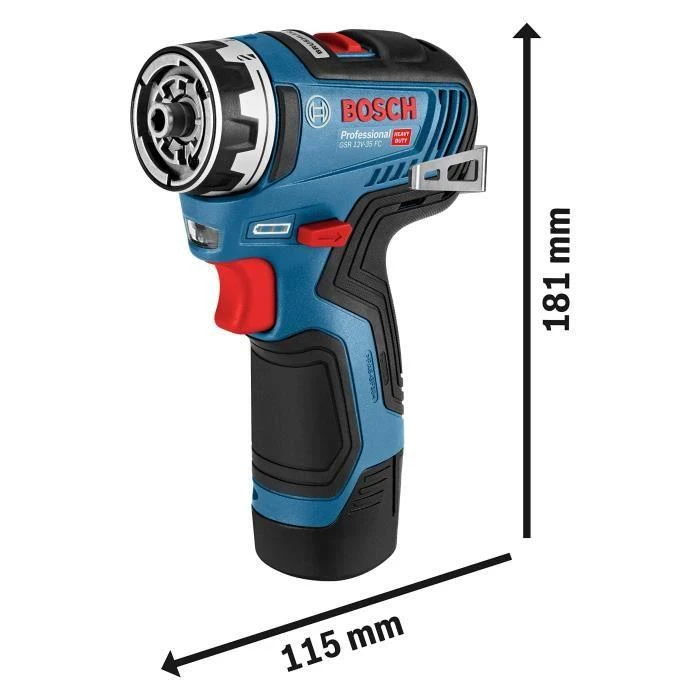 Bosch GSR 12V-35 FC, CT be akumuliatoriaus ir kroviklio