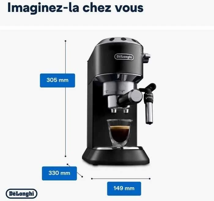 Kavos aparatas DeLonghi Dedica Style EC685.BK, Juodas