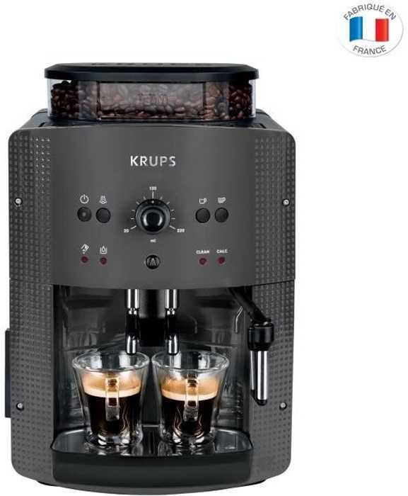 Kavos aparatas Krups | | EA810B70 | Slėgis 15 bar | Su pieno plakikliu | Automatinis | Juodas