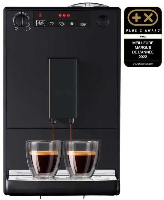 Melitta Automatinis Kavos Aparatas E950-222 Caffeo Solo pure, Juodos spalvos