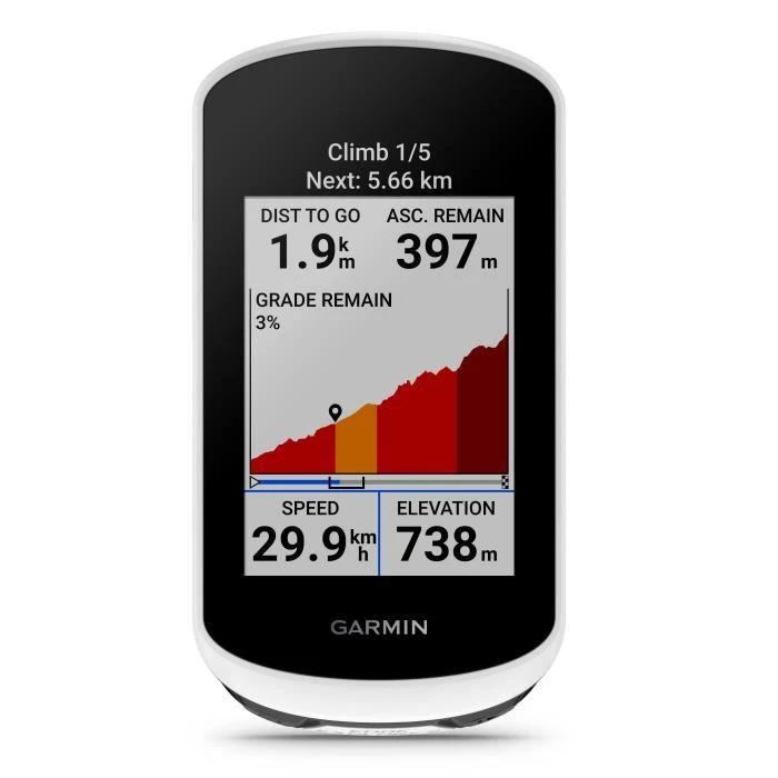 Dviračio kompiuteris Garmin Edge Explore 2, Baltas