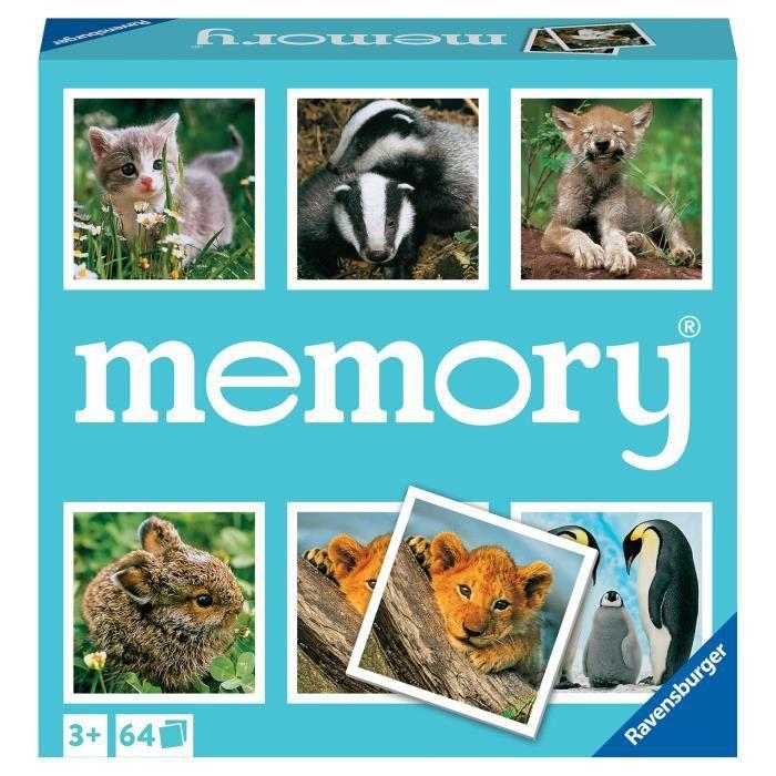 Ravensburger atminties žaidimas „Animal Babies memory®“, 2–8 žaid., nuo 4 m.