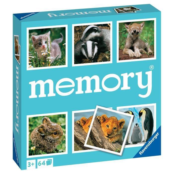 Ravensburger atminties žaidimas „Animal Babies memory®“, 2–8 žaid., nuo 4 m.