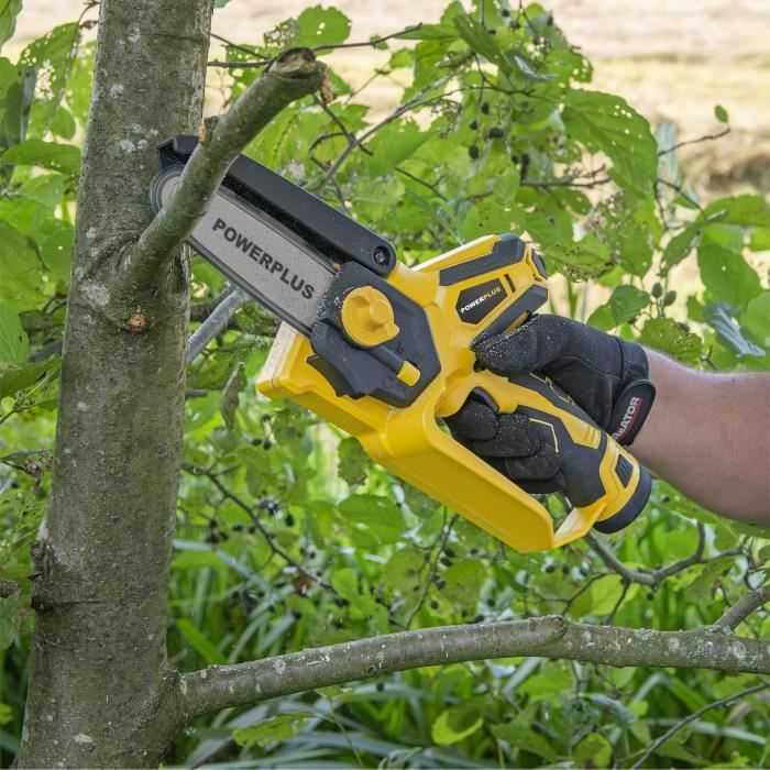 Grandininis pjūklas Grandininis genėjimo pjūklas su baterijomis ir krovikliu 2x2.0Ah POWXG1045 POWERPLUS