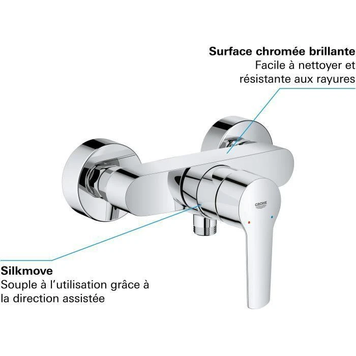 Dušo maišytuvas Grohe QuickFix Start 24208002, chromas