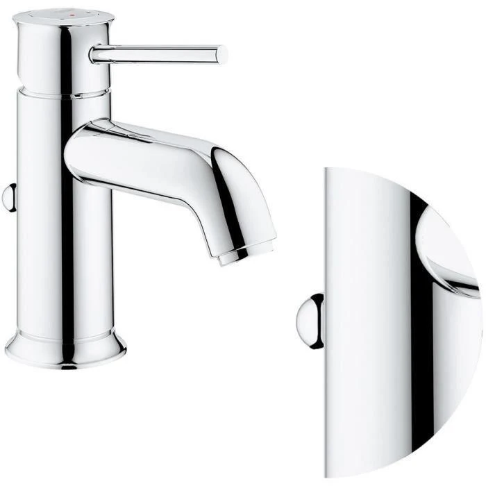 Grohe Praustuvo maišytuvas Start Classic, su iššokančiu snapu, chromuotas
