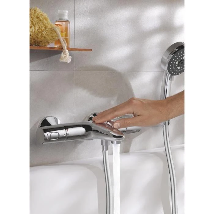 Grohe termostatinis maišytuvas Vonios / Dušo Precision Trend, Apsauga nuo kryžminimo, 1/2 sriegio jungtis, chromas, 34227002
