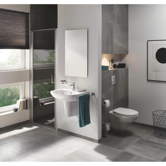 Grohe BauCeramic sėdynė su dangčiu, QR/SC, alpin baltas