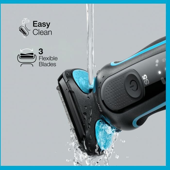 Braun | Shaver | 51-M1200s | Operating time (max) 50 min | Wet & Dry | Juodas/Mint