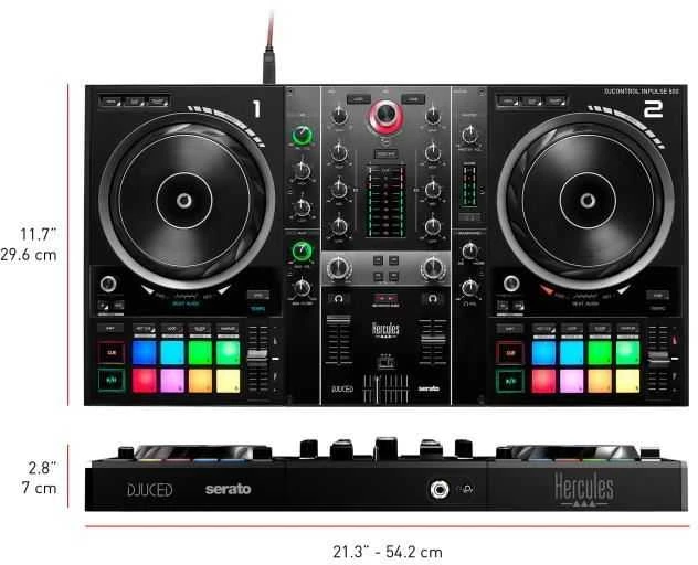 Hercules | DJControl Inpulse 500 | Garsiakalbiai | USB jungtis
