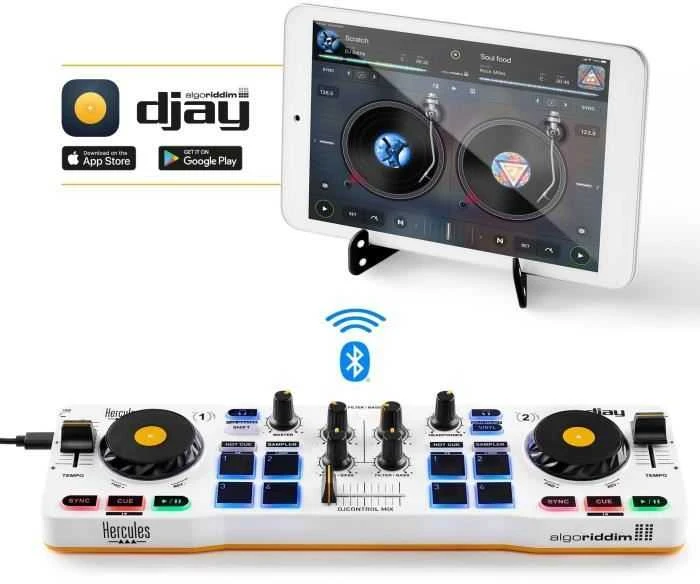 Hercules | DJControl Mix | Garsiakalbiai | USB jungtis | „Bluetooth“
