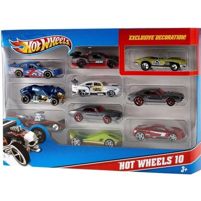 Mattel HOT WHEELS dešimties automodelių rinkinys, 54886