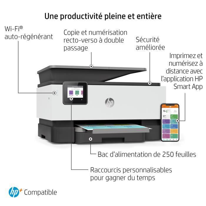 Hewlett Packard (HP) „HP Officejet Pro 9012e All-in-One“ spausdintuvas, įskaitant 6 mėnesių momentinio rašalo su HP+ bandomąją versiją