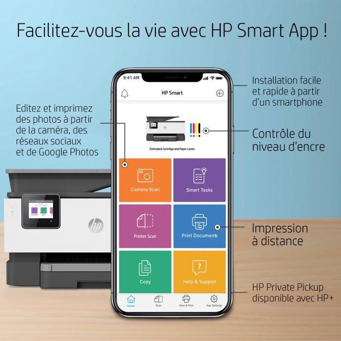 Hewlett Packard (HP) „HP Officejet Pro 9012e All-in-One“ spausdintuvas, įskaitant 6 mėnesių momentinio rašalo su HP+ bandomąją versiją