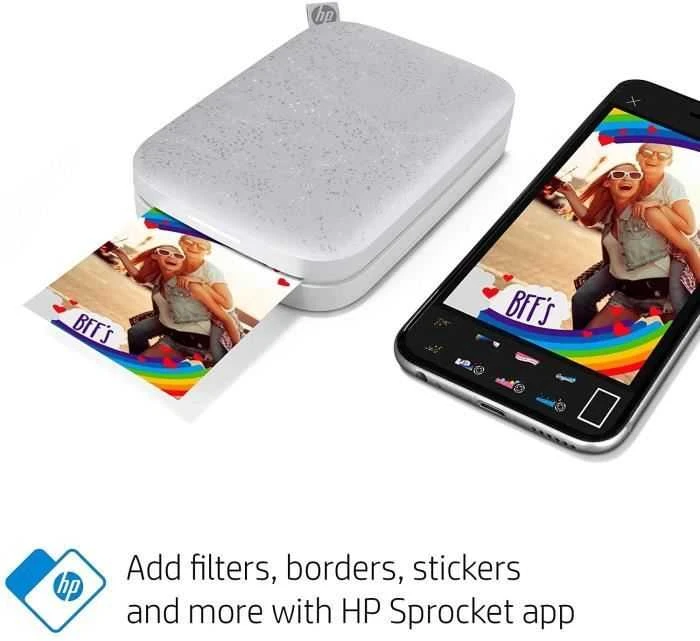 Hewlett Packard (HP) Spausdintuvas HP Sprocket mobiler Sofortbilddrucker baltas