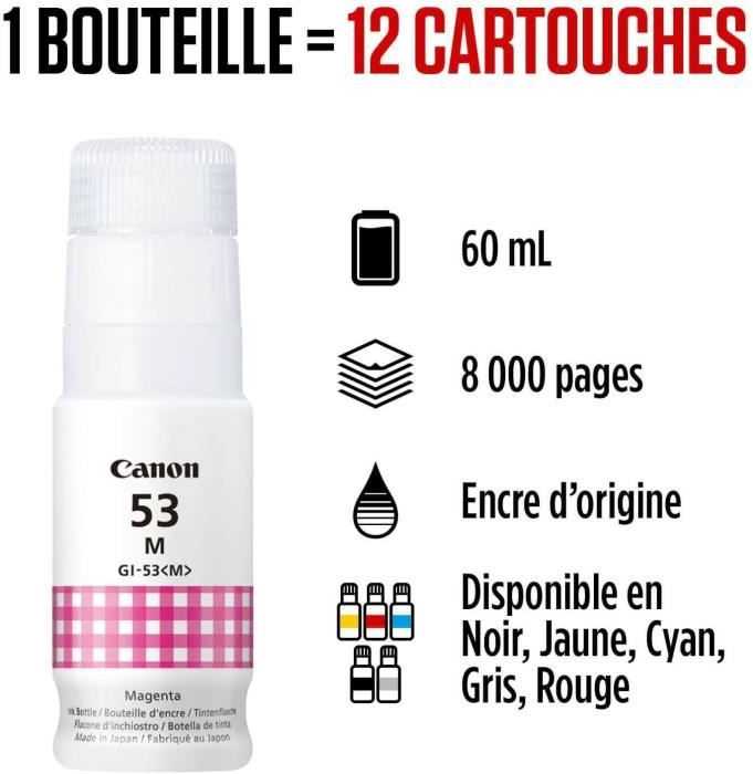 Canon GI-53M (4681C001) Rašalo papildymo buteliukas, Purpurinė