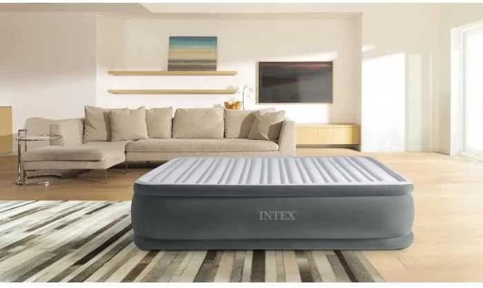 Intex Pripučiamas čiužinys-lova, 203x152cm, su pompa DELUXE