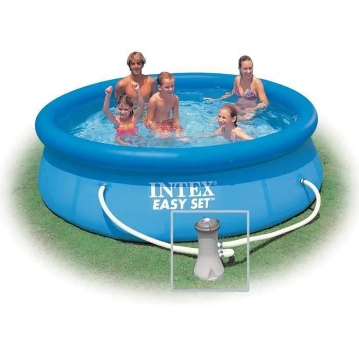 Pripučiamas baseinas INTEX Easy Set su vandens filtru 305x76cm 28122