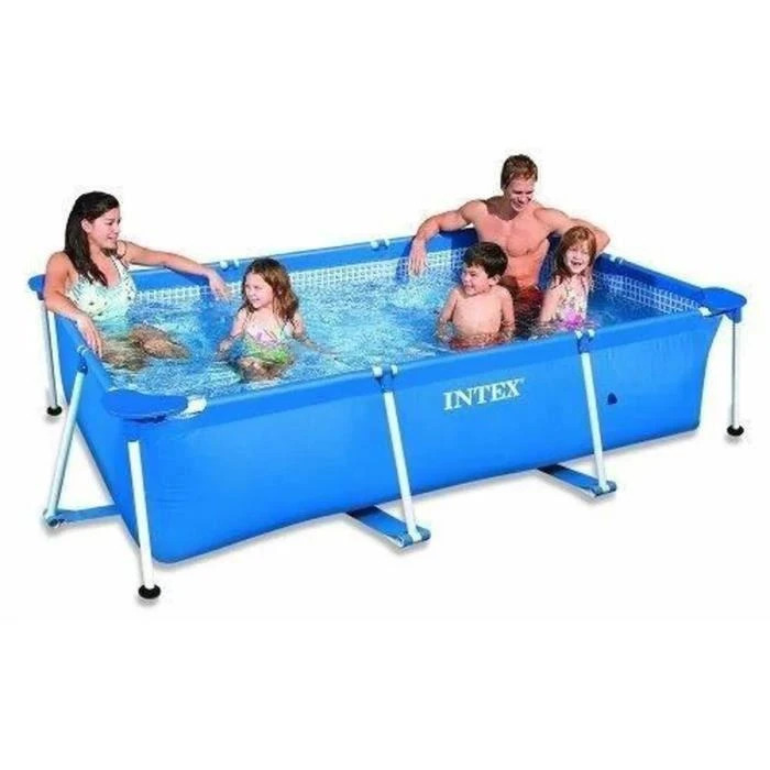 Stačiakampio formos sodo rėmas baseinas 220 x 150 cm 28270 INTEX