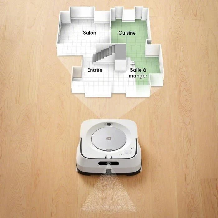Grindų plovimo robotas iRobot Braava jet m6, Baltas